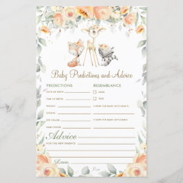 Voorspellingen en adviezen voor Baby van Woodland 