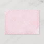 Voorspellingen Roze Kerst Baby shower Game Informatiekaartje (Achterkant)