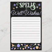 Voorspellingen, spreuken en goede wensen! briefpapier (Achterkant)