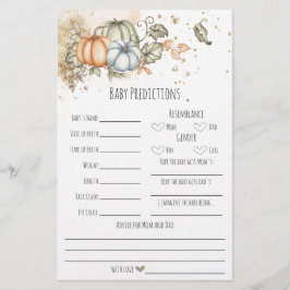 Voorspellingen van de activiteit van het baby show flyer