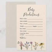  voorspellingen van de Baby van wilde Baby showers (Voorkant / Achterkant)