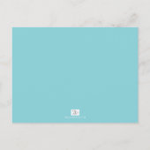 Voorspellingen voor Baby Game Blue Silver Uitnodiging Briefkaart (Achterkant)