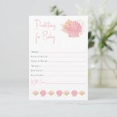 Voorspellingen voor baby Girl Informatiekaartje (Staand voorkant)