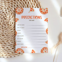 Voorspellingen voor Baby Kaart, Pizza Baby shower