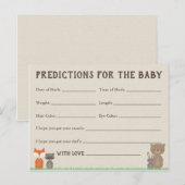 Voorspellingenkaarten voor Woodland-baby voor baby Uitnodiging Briefkaart (Voorkant / Achterkant)