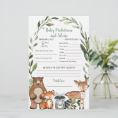 Voorspellingsadvies voor bosvrienden baby (Staand voorkant)