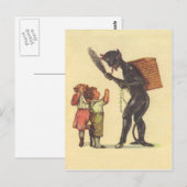 Voorsprong met Krampus Briefkaart (Voorkant / Achterkant)
