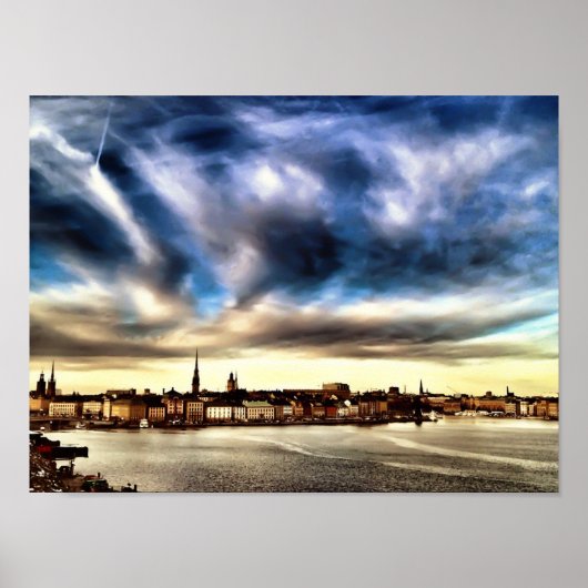 Voorstad Stockholm Poster (Voorkant)