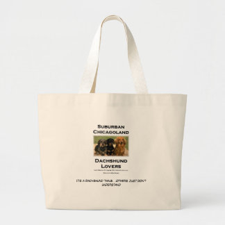 Voorstadscichagoland Dachshund Lovers Grote Tote Bag