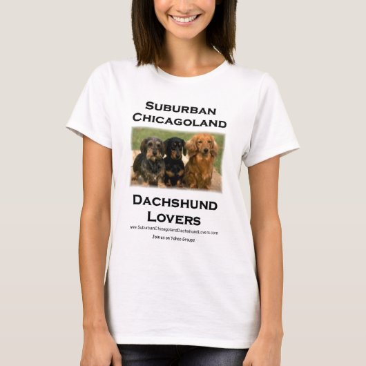 Voorstadscichagoland Dachshund Lovers T-shirt (Voorkant)