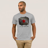 Voorstadscowboys Mannen T-shirt met rood en geel l (Voorkant volledig)