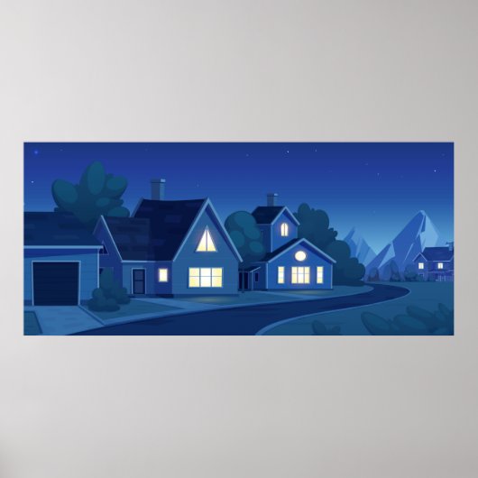 voorstadsstraat poster (Voorkant)
