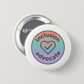 Voorstander van Inclusie Ronde Button 5,7 Cm (Voorkant /achterkant)