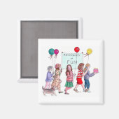 Voorstanders van plezier magneet (Voorkant / Achterkant)