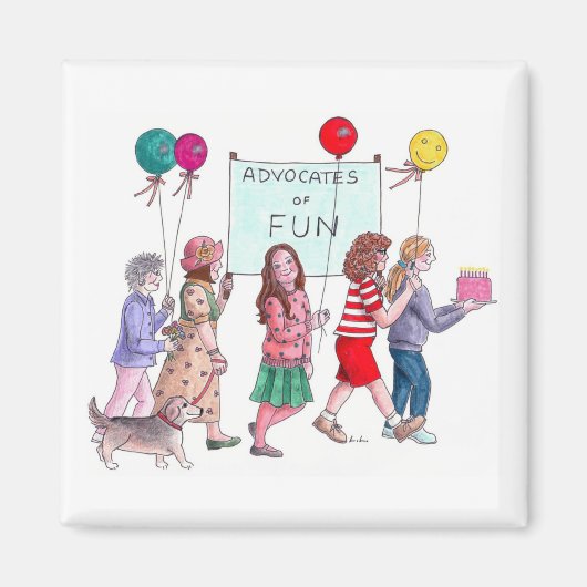 Voorstanders van plezier magneet (Voorkant)