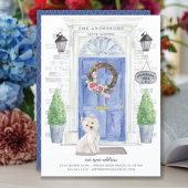 Voorste aankondiging van Westie Terrier-verplaatsi