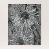 Voorste bedekte naalden in zwart-wit legpuzzel (Verticaal)