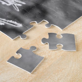 Voorste bedekte naalden in zwart-wit legpuzzel (Zijkant)