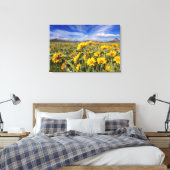 Voorste bergketen van de Rocky Mountains Canvas Afdruk (Insitu (Slaapkamer))