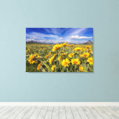 Voorste bergketen van de Rocky Mountains Canvas Afdruk (Insitu (Houten vloer))