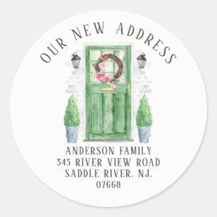 Voorste deur   Nieuwe sticker van label voor thuis