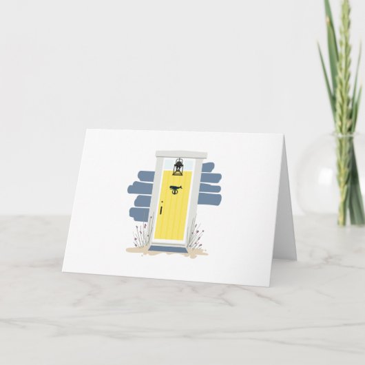 Voorste deur van het bandhuis kaart (Voorkant)