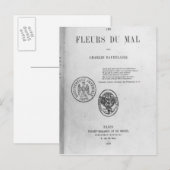 Voorste Hoesje, Eerste editie van 'Les Fleurs du Briefkaart (Voorkant / Achterkant)