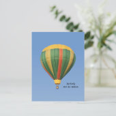 Voorste luchtballon briefkaart (Staand voorkant)