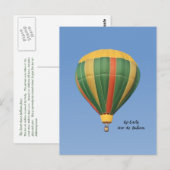 Voorste luchtballon briefkaart (Voorkant / Achterkant)