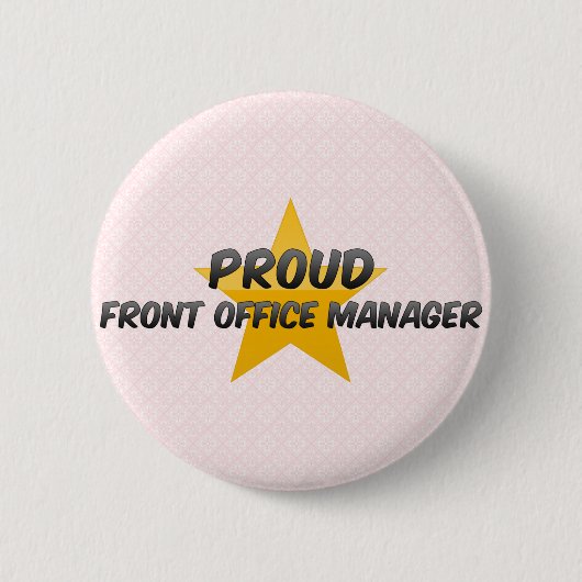 Voorste Office Manager Ronde Button 5,7 Cm (Voorkant)