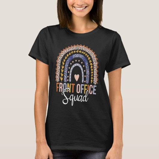 Voorste Office Squad Assistent Schoolsecretaresse T-shirt (Voorkant)