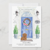 Voorste portieraankondiging portier kaart (Voorkant)