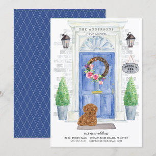 Voorste portieraankondiging portier kaart