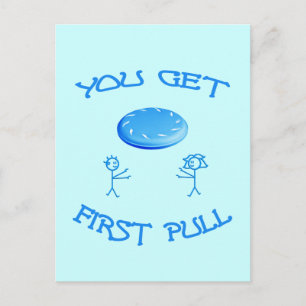 Voorste Pull Frisbee Briefkaart