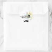 Voorste rij Foundation: Sunburst Ronde Sticker (Tas)