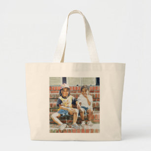 Voorste stap 2002 grote tote bag