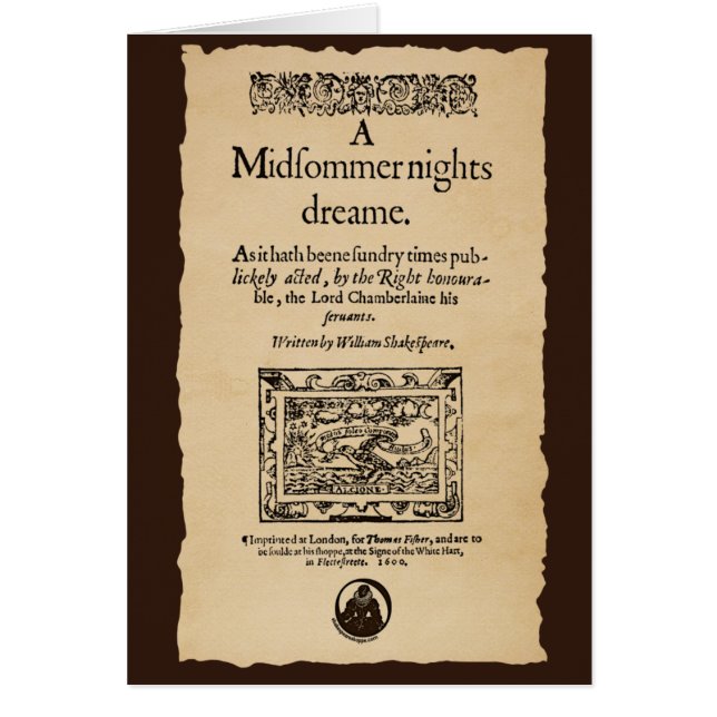 Voorste stuk van de A MidSummer Nights Dream Quart (Voorkant)