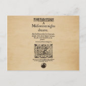 Voorste stuk van de A MidSummer Nights Dream Quart Briefkaart (Voorkant)