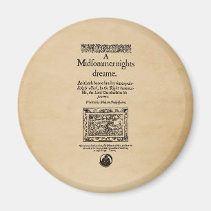 Voorste stuk van de A MidSummer Nights Dream Quart Magneet
