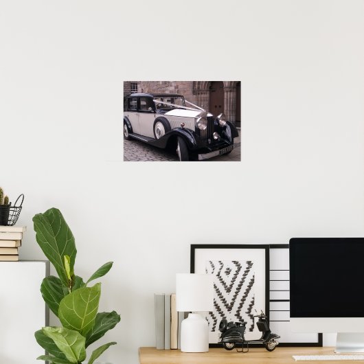 Voorste Uitzicht van 1936 Rolls Royce 20/25 Poster (Thuiskantoor)