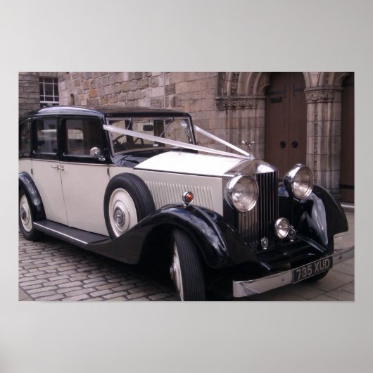 Voorste Uitzicht van 1936 Rolls Royce 20/25 Poster (Voorkant)
