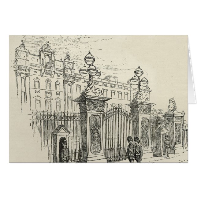 Voorste uitzicht van Buckingham Palace (Voorkant Horizontaal)