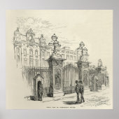 Voorste uitzicht van Buckingham Palace Poster (Voorkant)