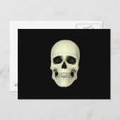 Voorste Uitzicht van de menselijke schedel Briefkaart (Voorkant / Achterkant)