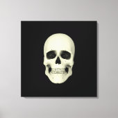 Voorste Uitzicht van de menselijke schedel Canvas Afdruk (Voorkant)