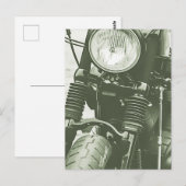 Voorste uitzicht van een foto van een kruiser moto briefkaart (Voorkant / Achterkant)