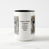 Voorste Uitzicht van het staatskapitaal van Alaska Mok (Midden)