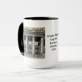 Voorste Uitzicht van het staatskapitaal van Alaska Mok (Voorkant links)