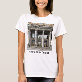 Voorste Uitzicht van het staatskapitaal van Alaska T-shirt