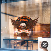 Voorste winkelwinkel voor reparatie van motorfiets raamsticker (Cafe Raam)